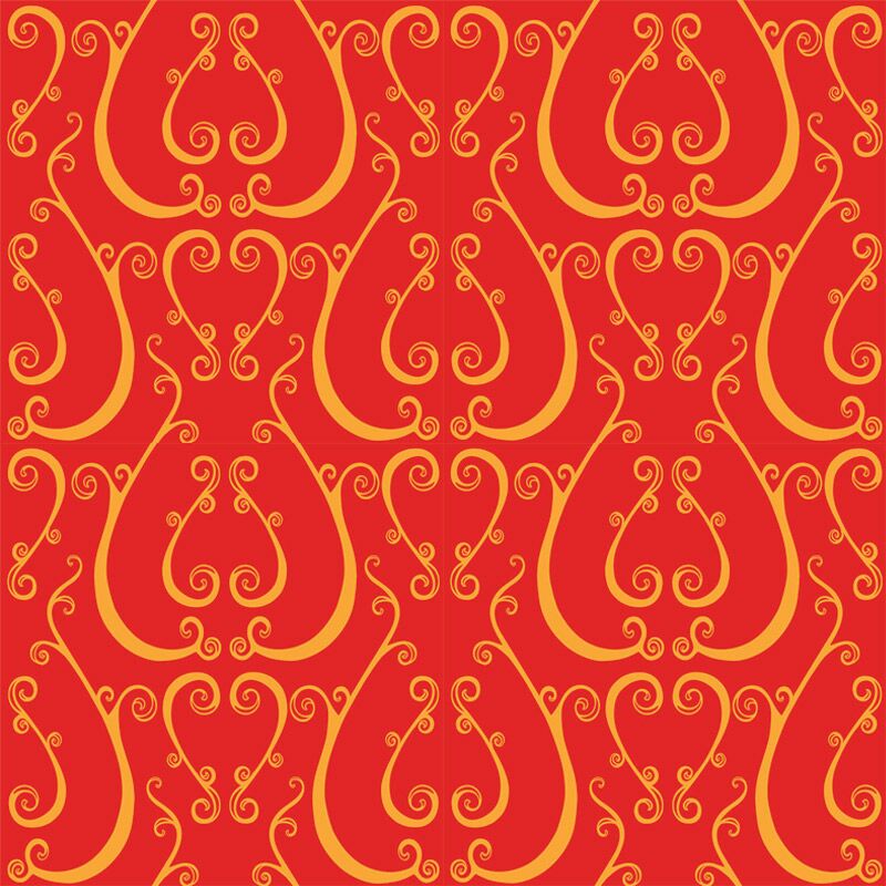 Cicada Collection Baroque Scroll Cajun Spice by Laura Lane Design Cicada Collection Baroque Scroll Cajun Spice by Laura Lane Design