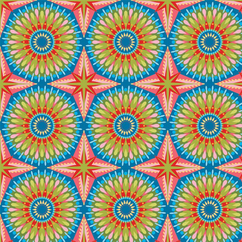 Cicada Collection Kaleidoscope Medallion Confetti Party by Laura Lane Design Cicada Collection Kaleidoscope Medallion Confetti Party by Laura Lane Design