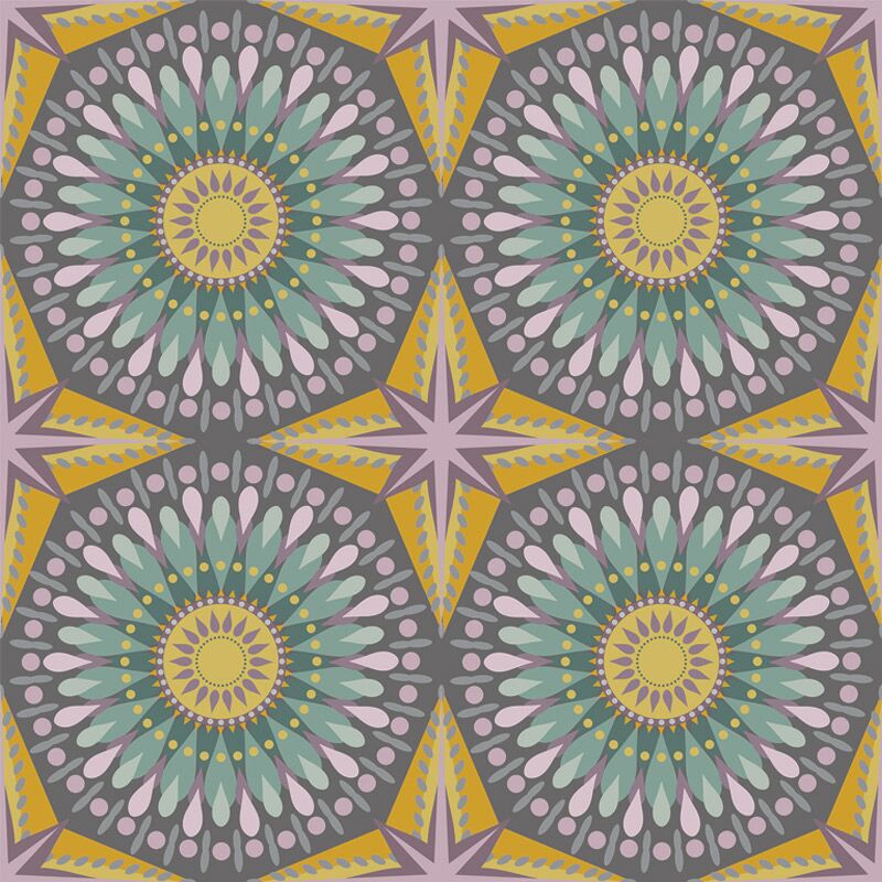 Cicada Collection Kaleidoscope Medallion Midnight by Laura Lane Design Cicada Collection Kaleidoscope Medallion Midnight by Laura Lane Design