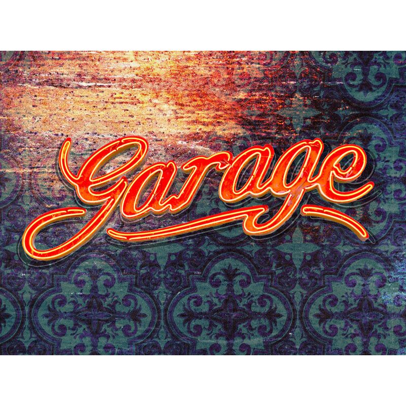 Vintage Garage Painting by Laura Lane Design Vintage Garage Painting by Laura Lane Design