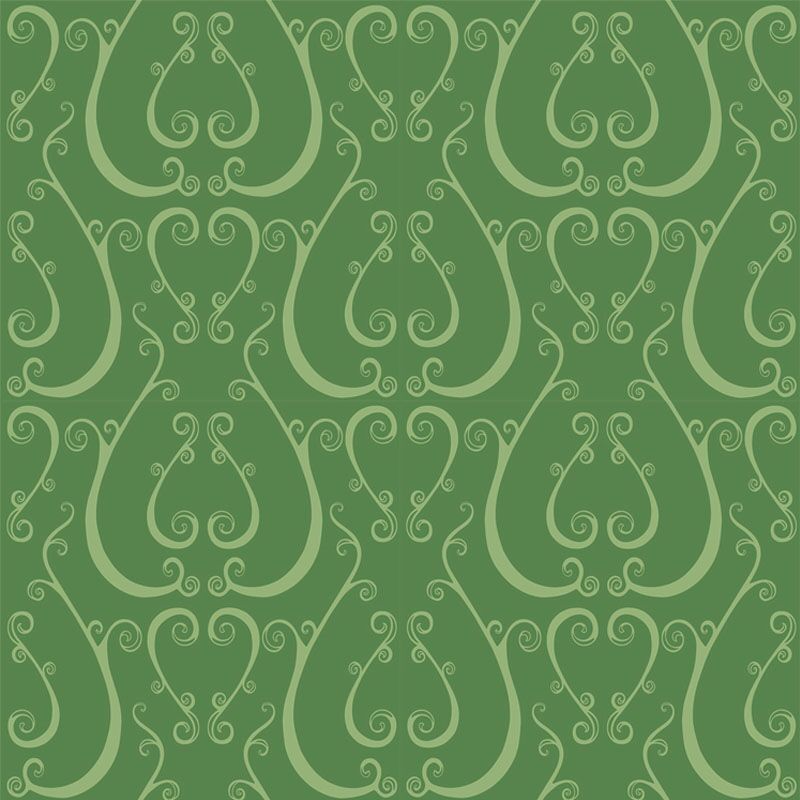Cicada Collection Baroque Scroll Evergreen by Laura Lane Design Cicada Collection Baroque Scroll Evergreen by Laura Lane Design