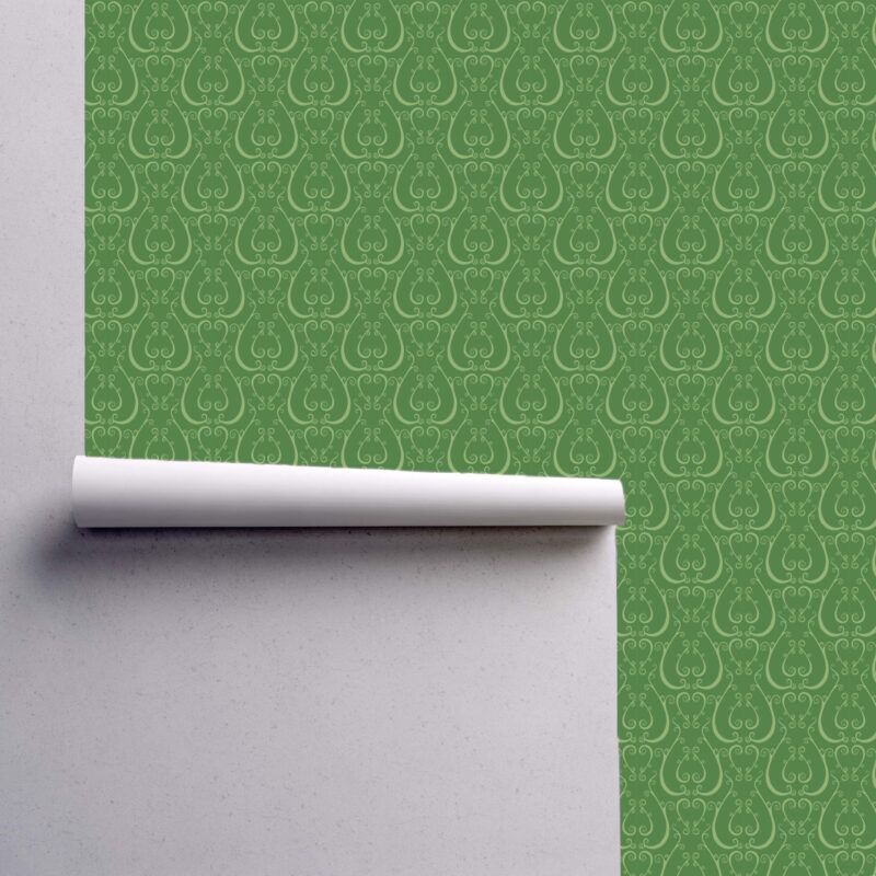 Cicada Collection Baroque Scroll Evergreen by Laura Lane Design Cicada Collection Baroque Scroll Evergreen by Laura Lane Design